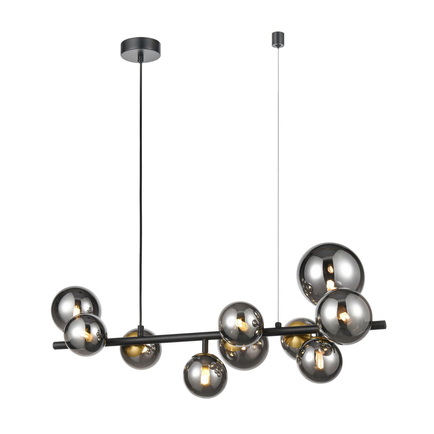 Atmosphere 10 lights Pendant Fitting In Brass