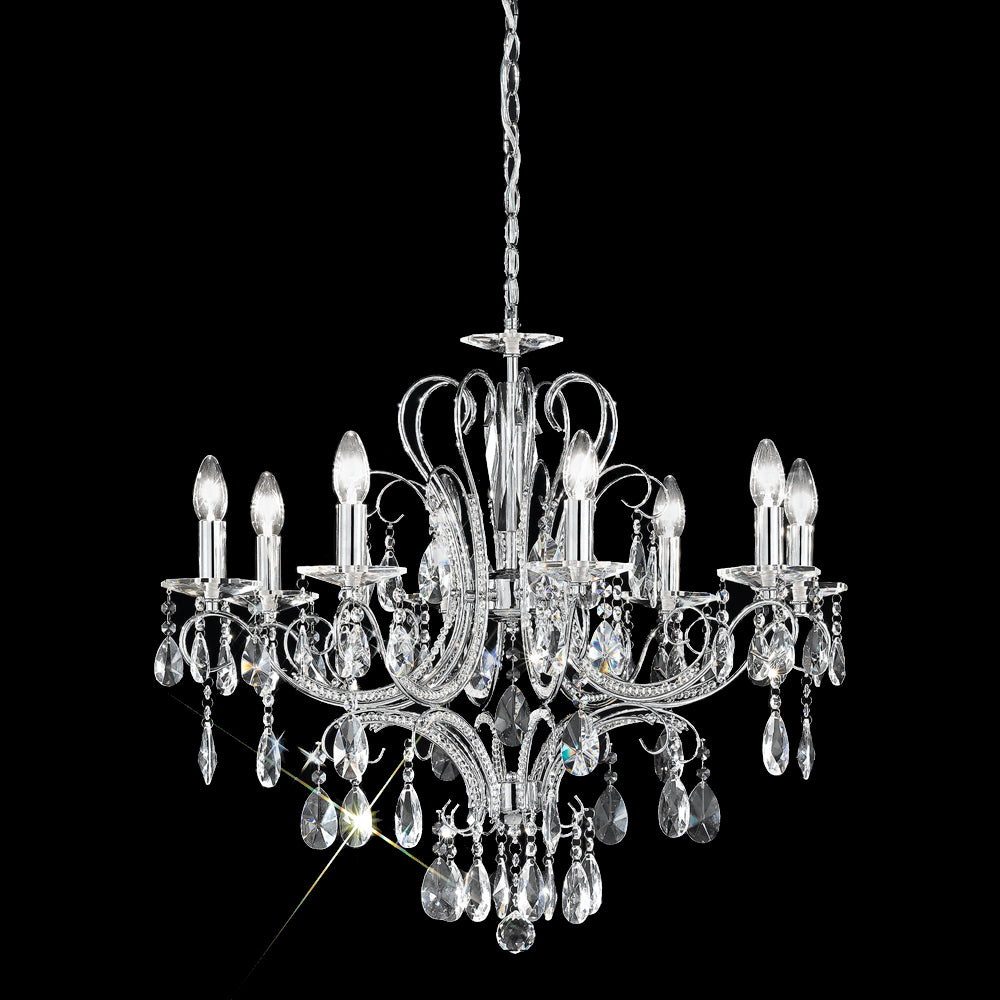Brocade 8 light Chandelier Pendant Fitting