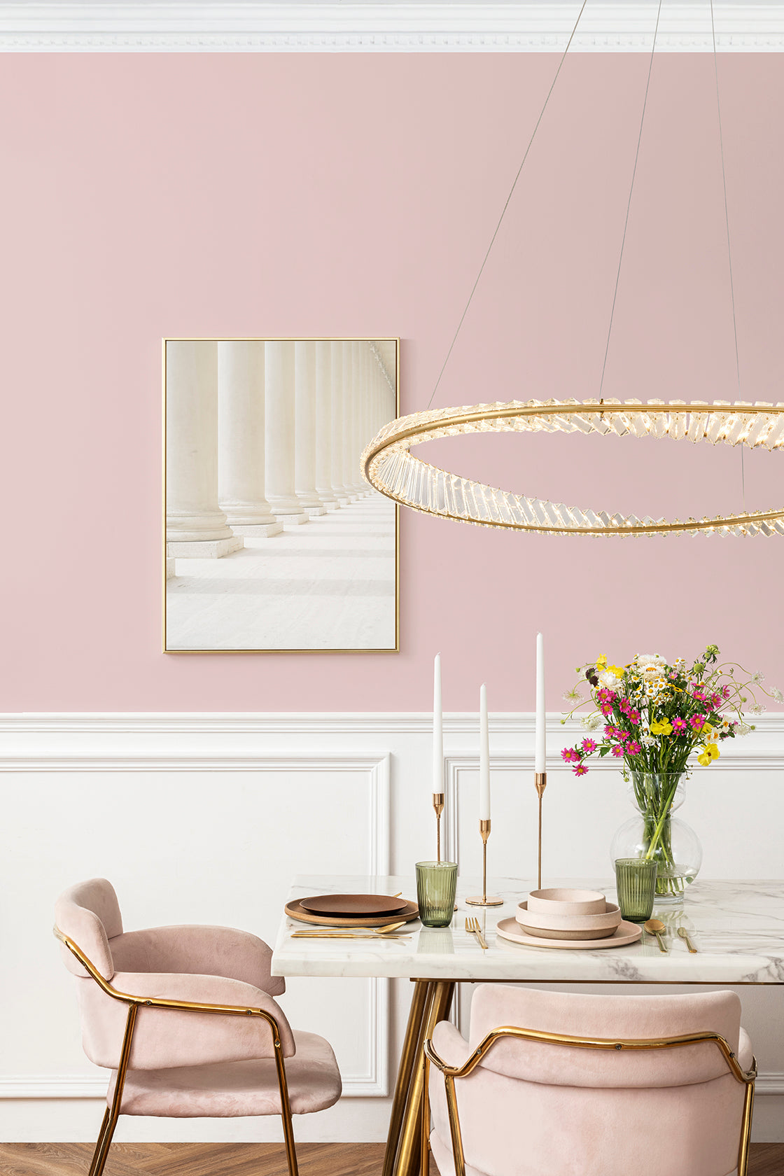 Cleopatra Suspension 70W LED Pendant Chandelier In Dinning Room