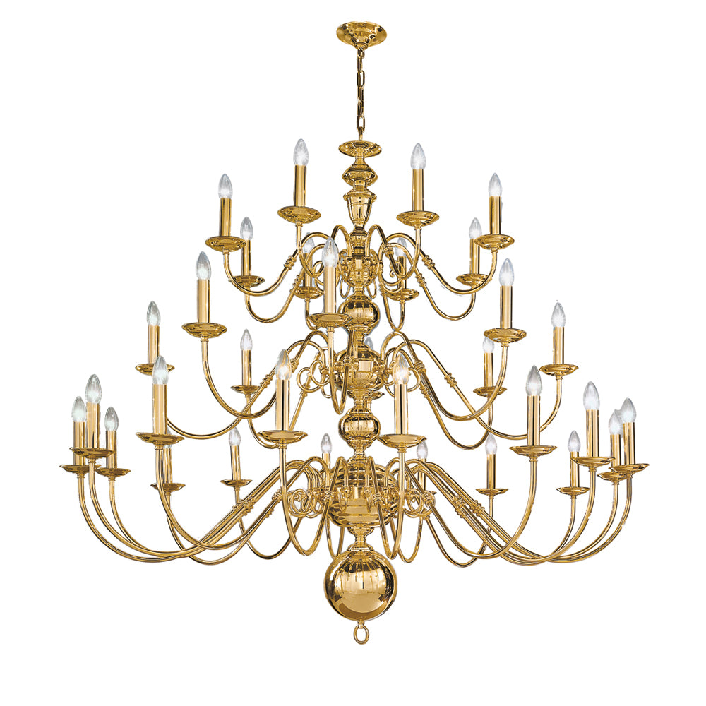 Delft 32 Light Fitting Candle Chandelier