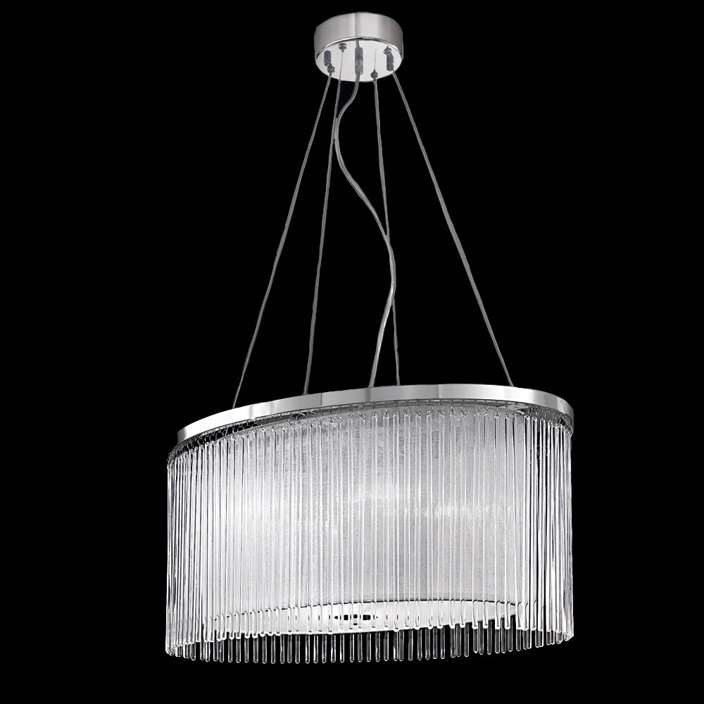 Eros 4 light Pendant Chandelier 600mm X 400mm In Chrome