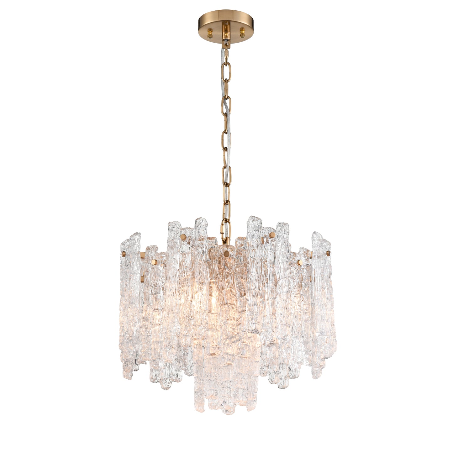 Icicle 5 Light Ice Cubed Shaped Pendant