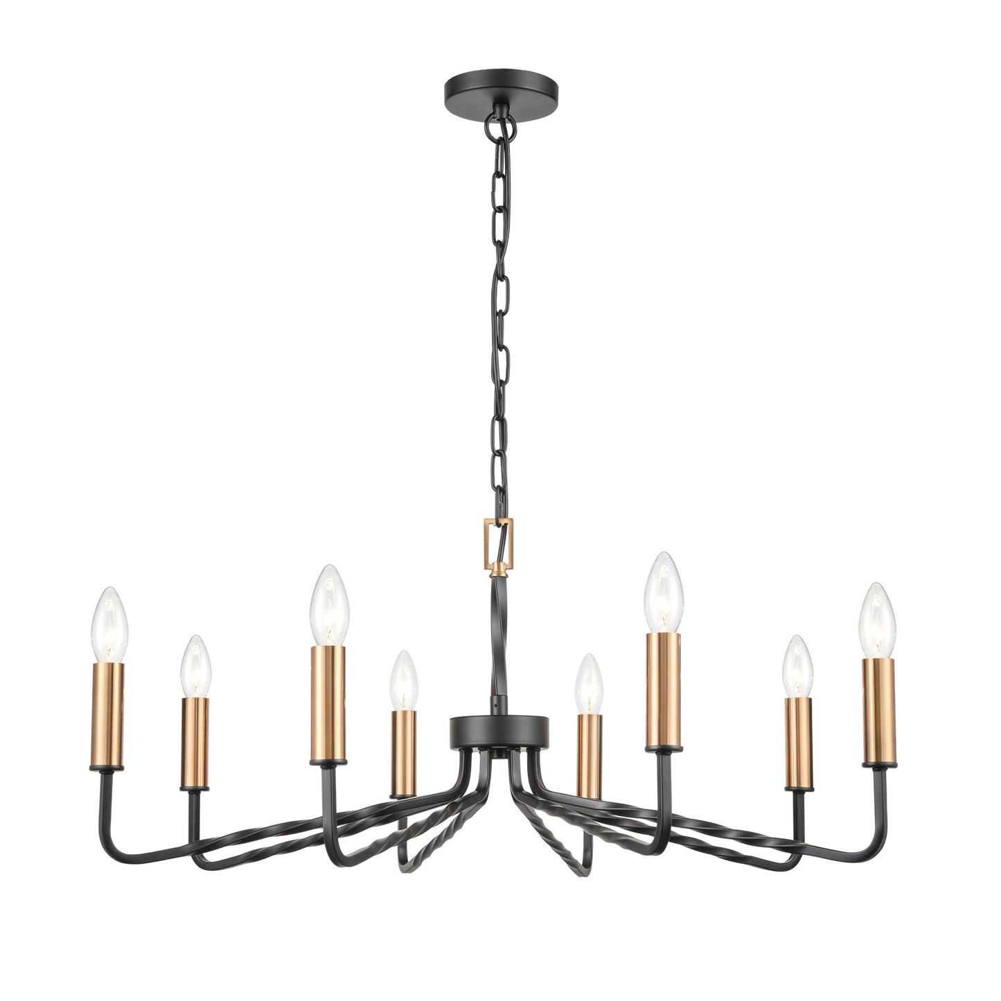 Kasteel 8-light Rustic Style Pendant Chandelier