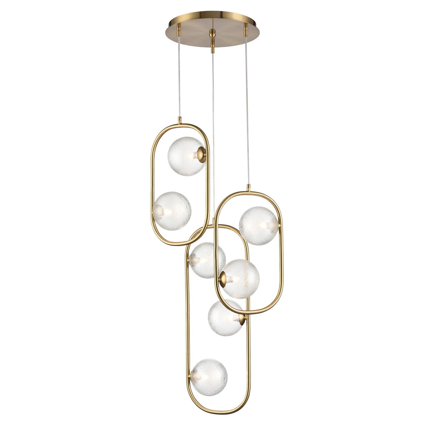 Trapeze 7 light Fitting Pendant Chandelier