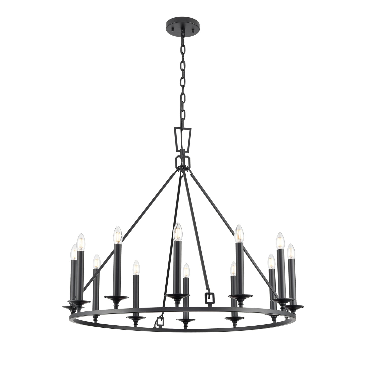 Tudor 12 Light Ring Chandelier