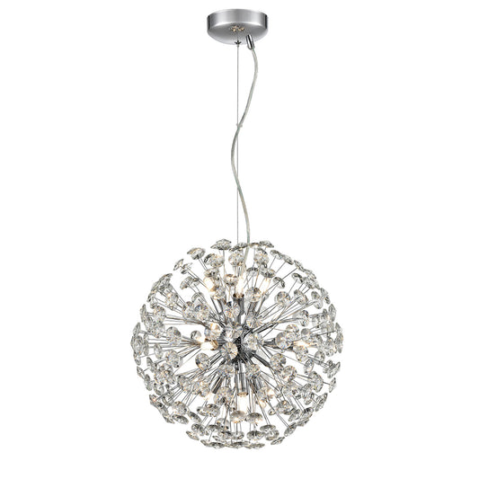 Allium Medium Crystal Sphere Pendant Light