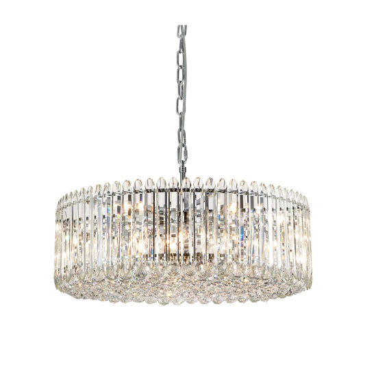 Diva 15 Light Multi-Ring Pendant Chandelier Fitting in Chrome