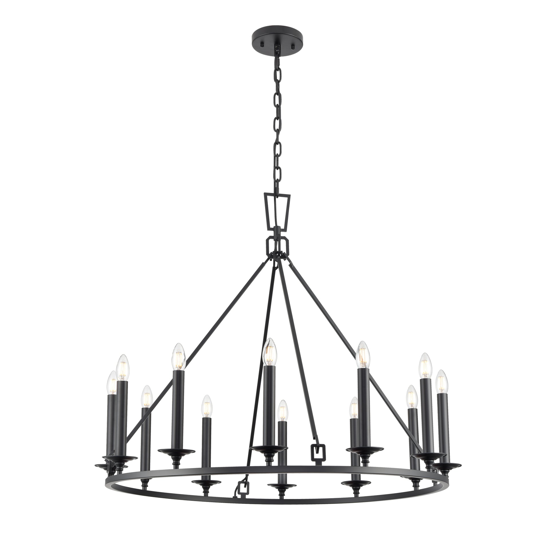 Tudor 12 Light Ring Chandelier