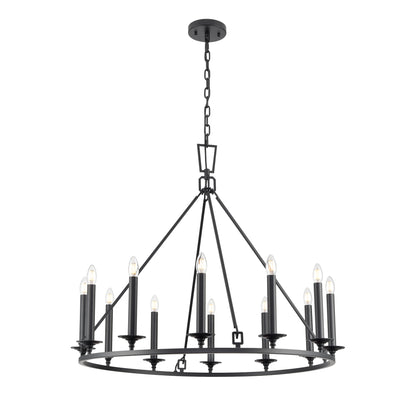 Tudor 12 Light Ring Chandelier