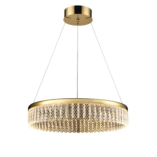 Victoria 24W LED Single Tier Dimmable Pendant Chandelier